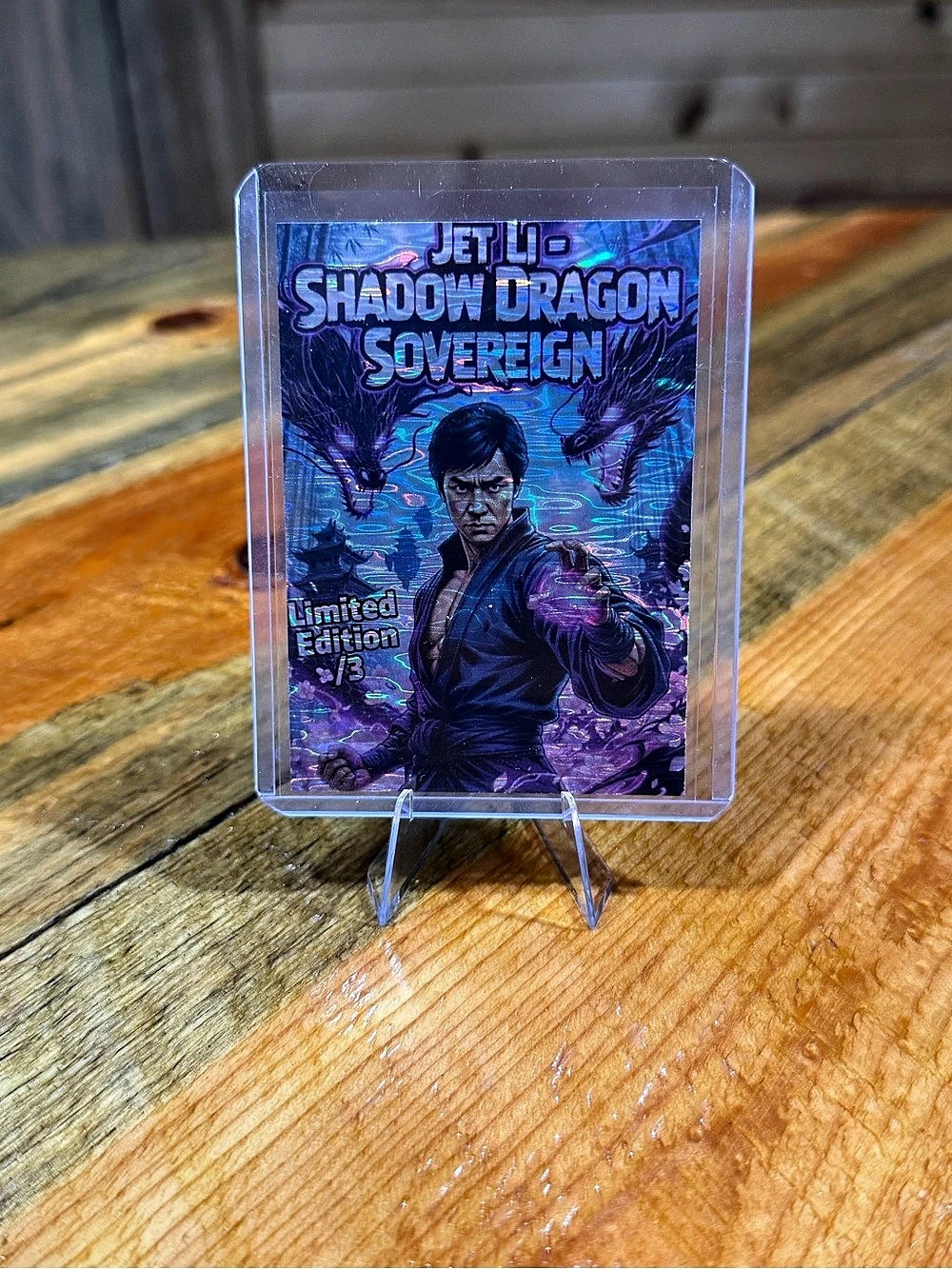 Jet Li - Shadow Dragon Sovereign Limited Edition /3 Custom Trading Card
